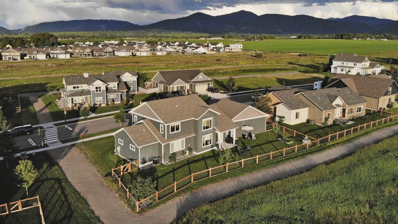 Aerial view of Meadow Creek Subdivision