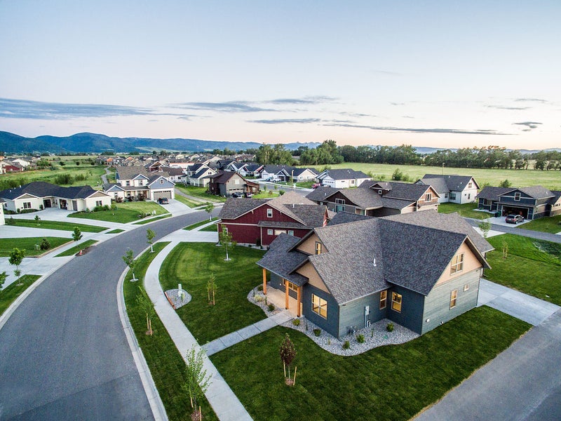 Residential street in Meadow Creek Subdivision