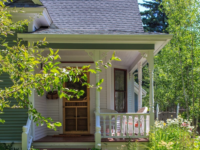 Exterior of traditional style house